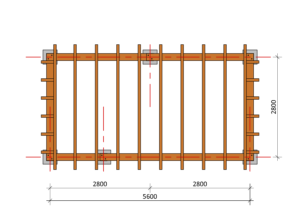 Buitenverblijf bovenaanzicht