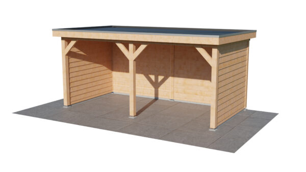 Bouwtekening Overkapping met hekwerk | Strak