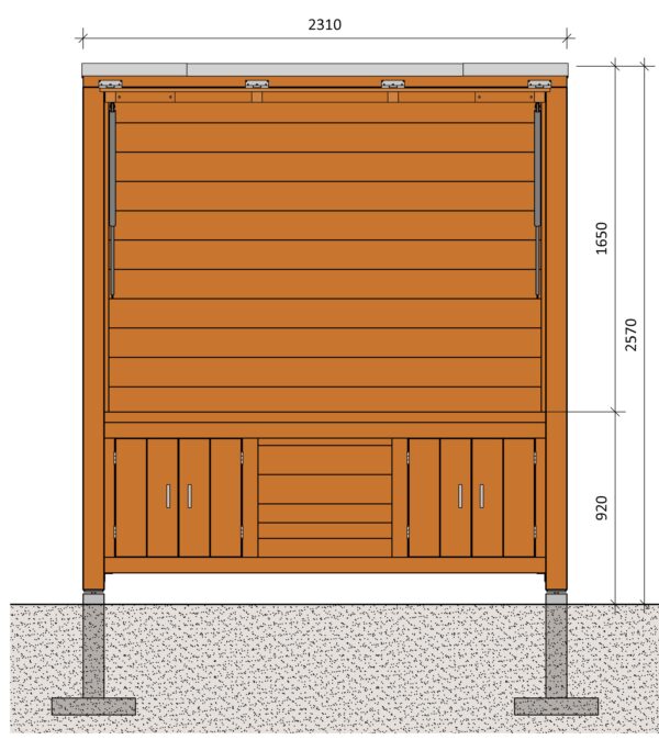 Bouwtekening BBQ Buitenkeuken Joe - Image 4